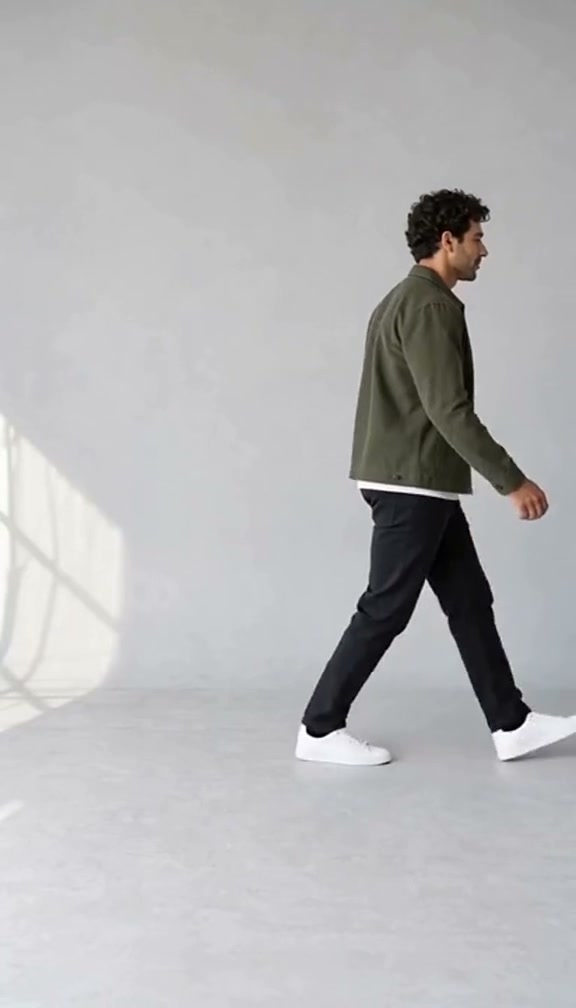 Let your outfit become part of the dance — frame from the prepared AI Moonwalk sequence