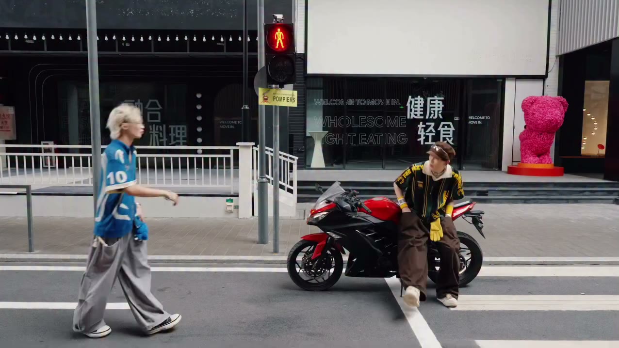 Original two-person crosswalk reference