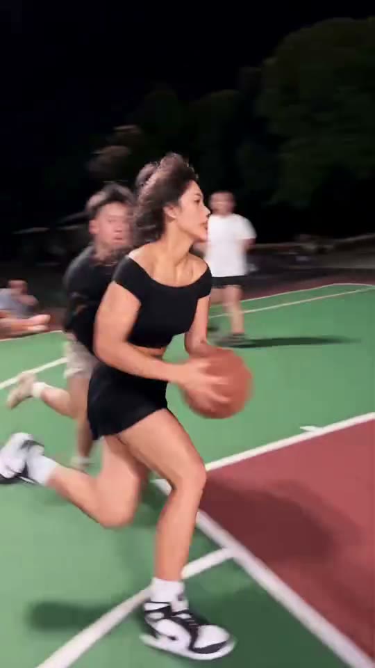Build the rivalry with two distinct characters — frame from the prepared Middle Finger Dunk AI sequence