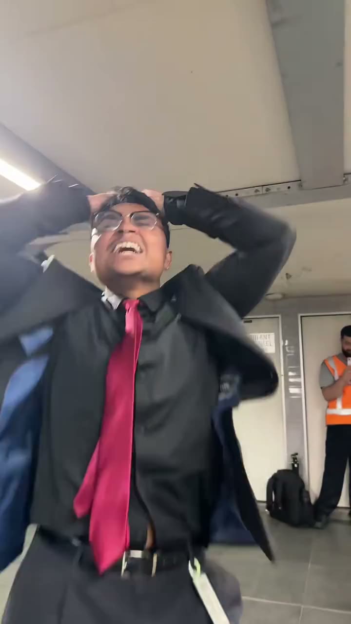 The lead dancing after getting back up